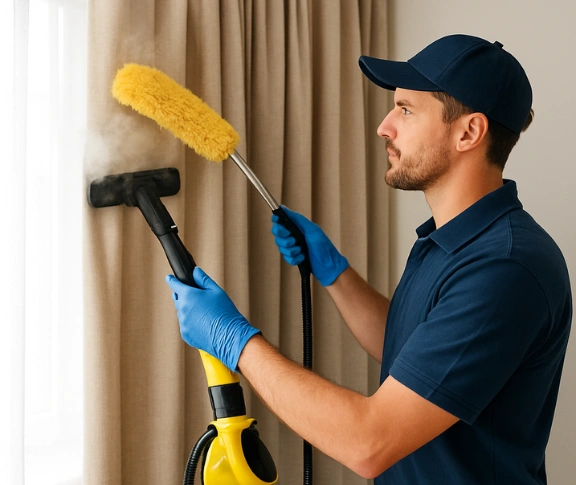 Trusted drapes cleaning technician Matty Curtain Cleaning glenwood-nsw QLD