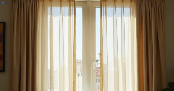 Dull dusty drapes in glenwood-nsw before professional cleaning